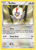 Rufflet 111/124 Pokémon Dragons Exalted (2012) English card — catalogue reference