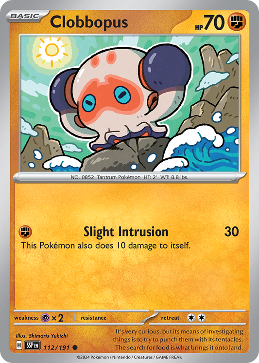 Pokemon Clobbopus Surging Sparks 112/191