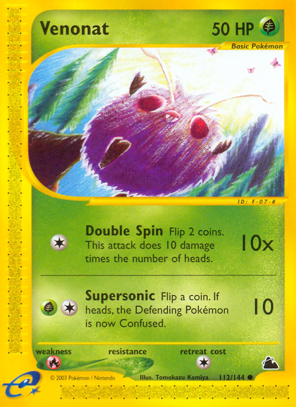 Venonat 112/144 — Pokémon Skyridge
