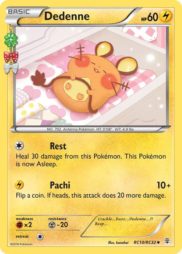 Dedenne Uncommon Generations: Radiant Collection RC10/RC32 MP (Back)