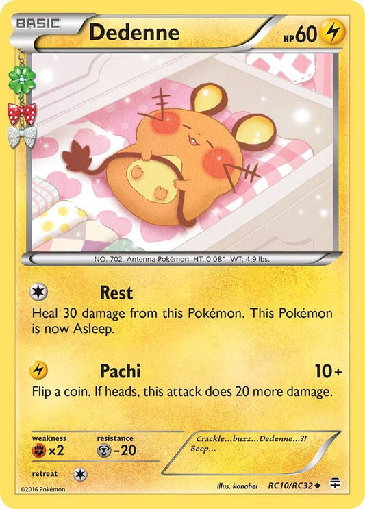Dedenne Uncommon Generations: Radiant Collection RC10/RC32 MP (Back)
