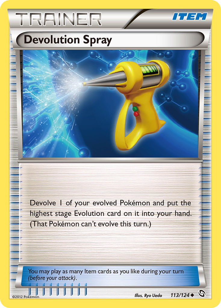 Devolution Spray 113/124 Pokémon Dragons Exalted (2012) English card — catalogue reference