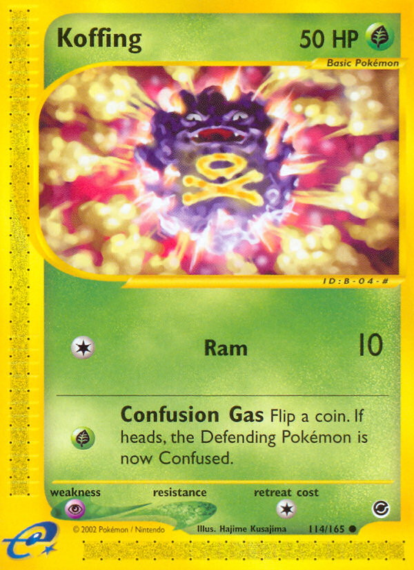 Koffing 114/165 — Pokémon Expedition Base Set
