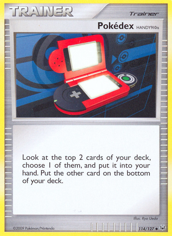 Pokédex HANDY910is 114/127 Pokémon Platinum (2009) English card — catalogue reference