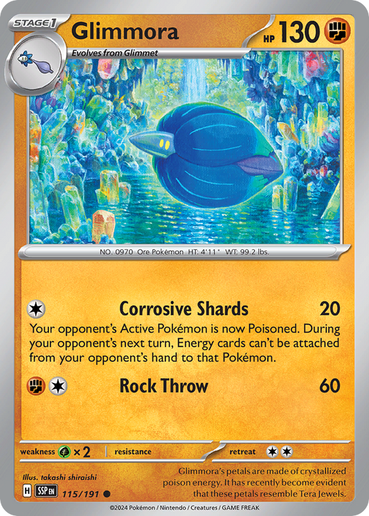 Pokemon Glimmora Surging Sparks 115/191