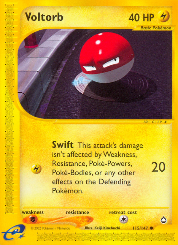 Voltorb 115/147 — Pokémon Aquapolis