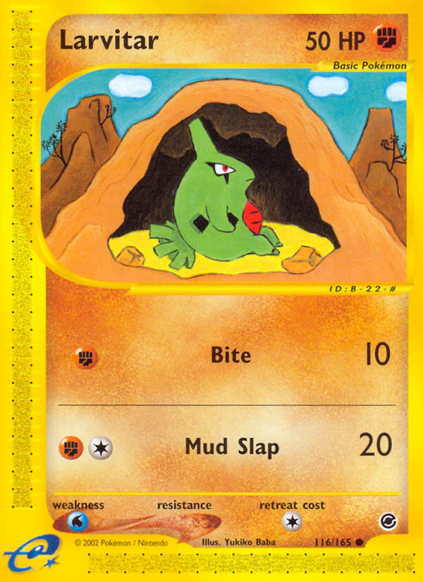 Larvitar 116/165 — Pokémon Expedition Base Set