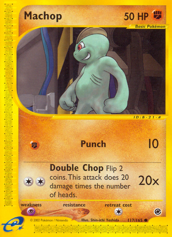 Machop 117/165 — Pokémon Expedition Base Set