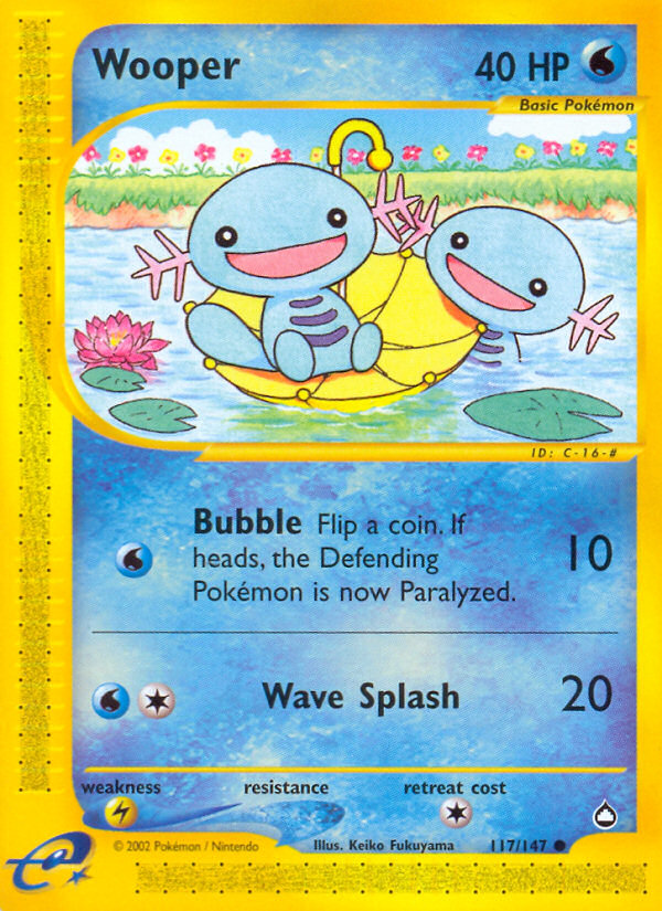 Wooper 117/147 — Pokémon Aquapolis