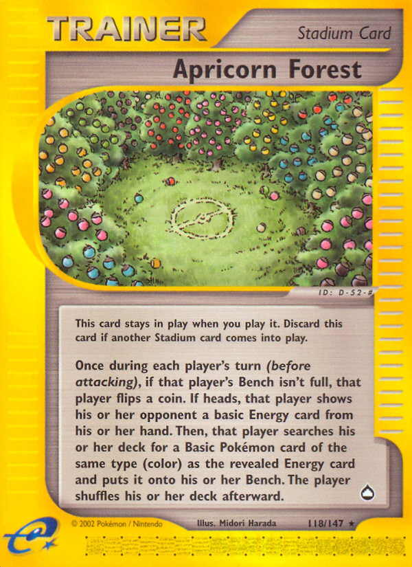 Apricorn Forest 118/147 — Pokémon Aquapolis