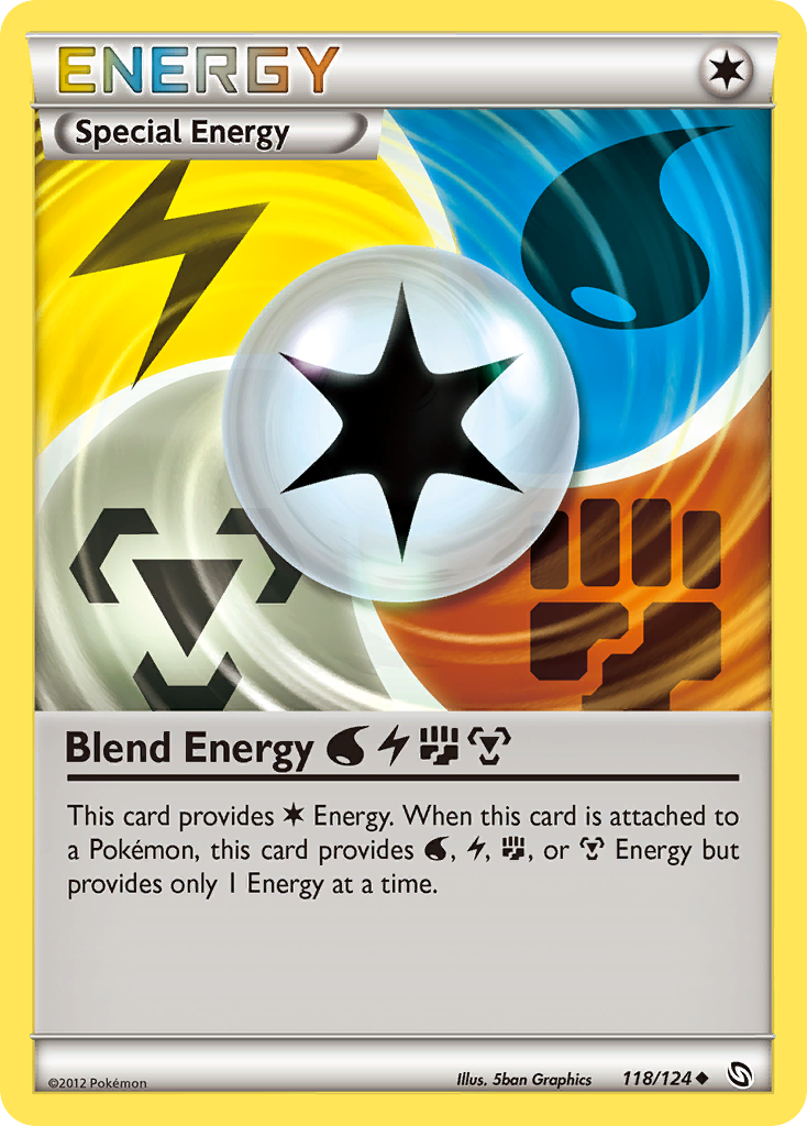 Blend Energy WaterLightningFightingMetal 118/124 Pokémon Dragons Exalted (2012) English card — catalogue reference