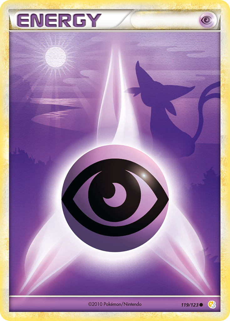 Psychic Energy 119/123 Pokémon HeartGold & SoulSilver (2010) English card — catalogue reference