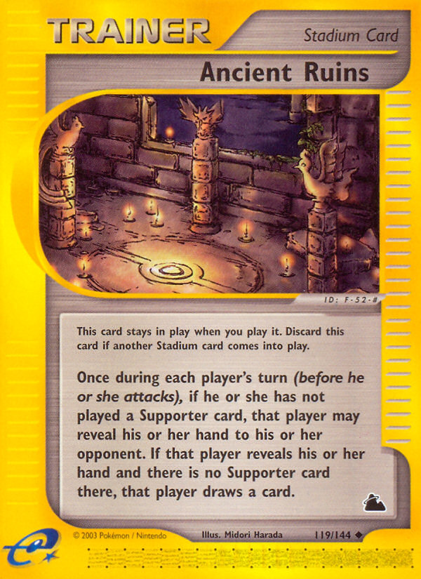 Ancient Ruins 119/144 — Pokémon Skyridge