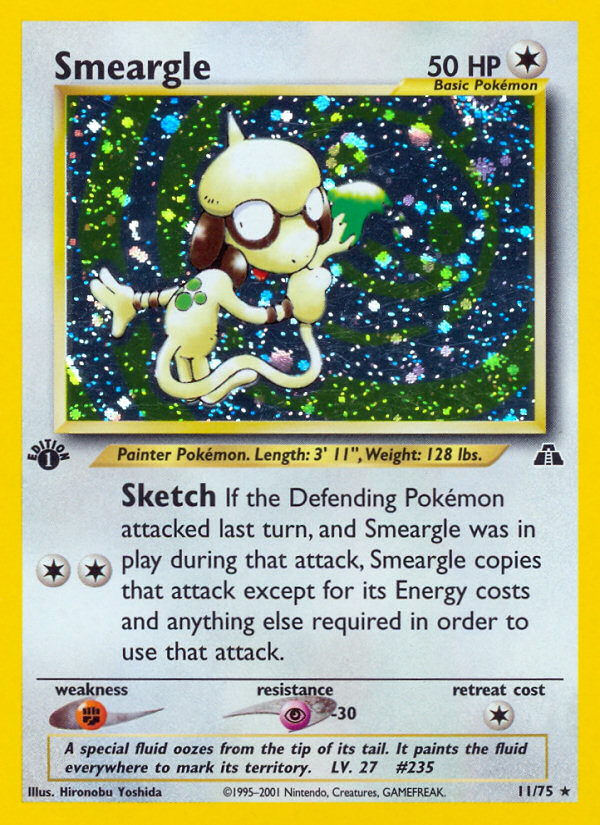 Smeargle 11/75 — Pokémon Neo Discovery