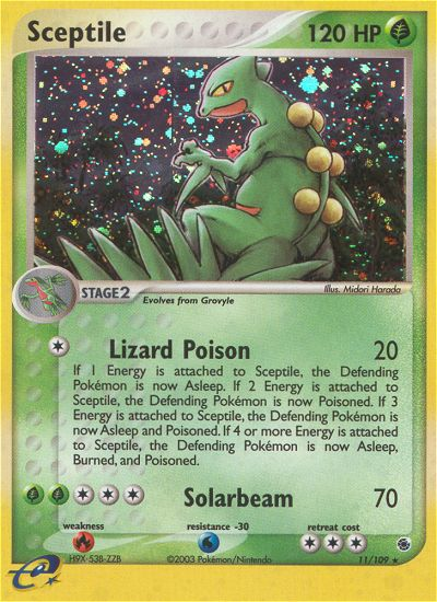 Sceptile 11/109 — Pokémon EX Ruby & Sapphire