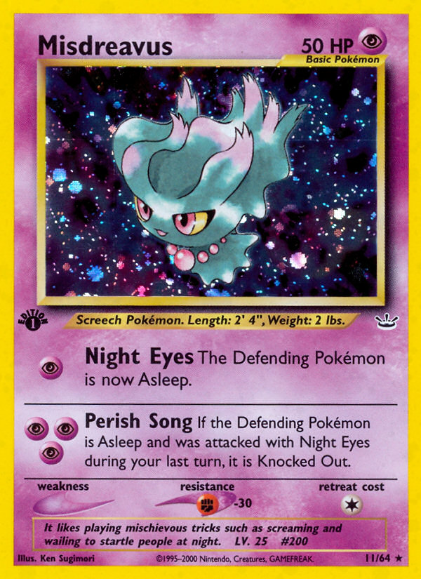 Misdreavus 11/64 — Pokémon Neo Revelation