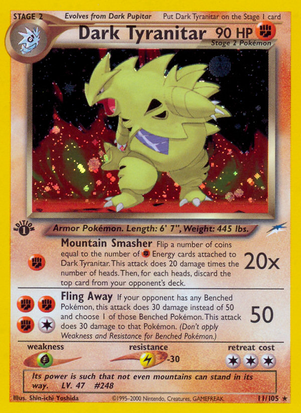 Dark Tyranitar 11/105 — Pokémon Neo Destiny