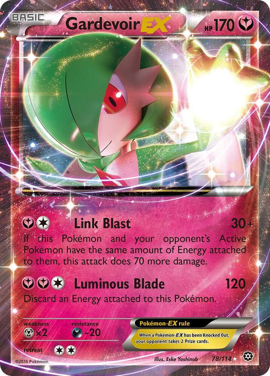 Gardevoir EX Ultra Rare XY - Steam Siege 78/114 MP (Back)