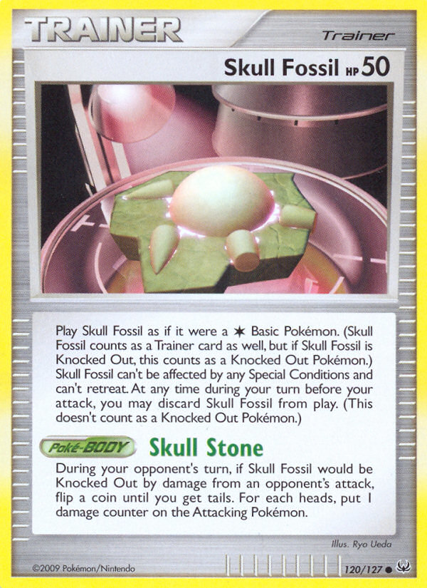 Skull Fossil 120/127 Pokémon Platinum (2009) English card — catalogue reference