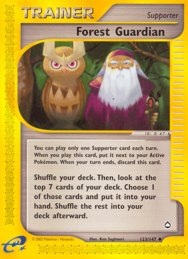 Forest Guardian 123/147 — Pokémon Aquapolis