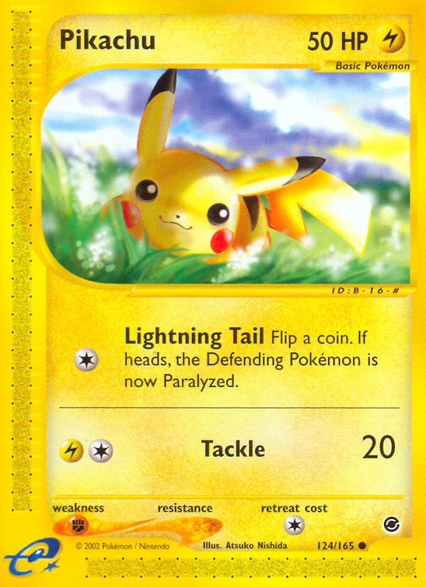 Pikachu 124/165 — Pokémon Expedition Base Set