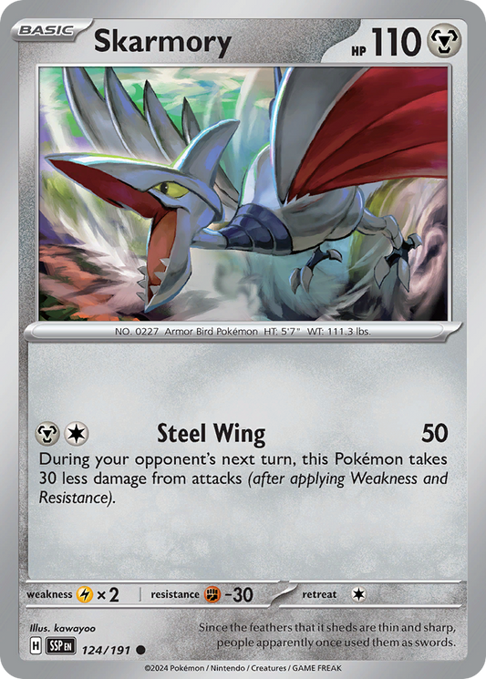 Pokemon Skarmory Surging Sparks 124/191