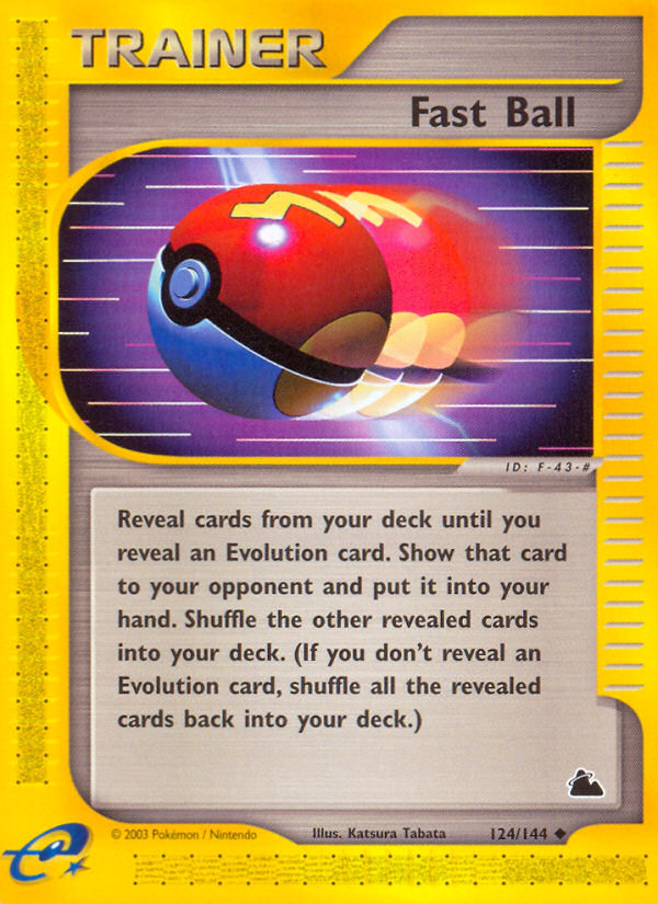 Fast Ball 124/144 — Pokémon Skyridge