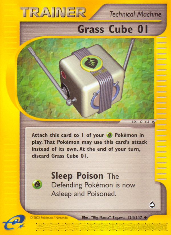 Grass Cube 01 124/147 — Pokémon Aquapolis