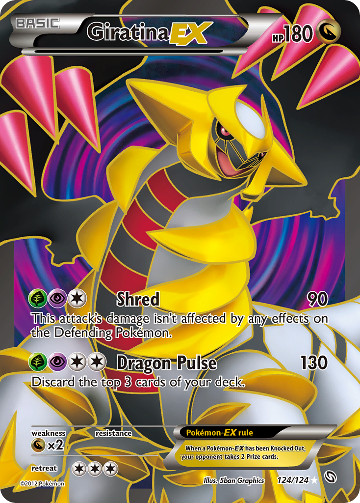 Giratina-EX 124/124 Pokémon Dragons Exalted (2012) English card — catalogue reference