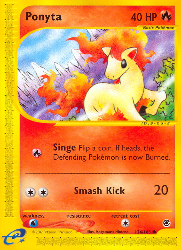 Ponyta 126/165 — Pokémon Expedition Base Set