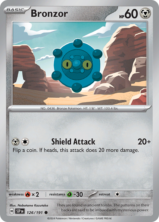 Pokemon Bronzor Surging Sparks 126/191