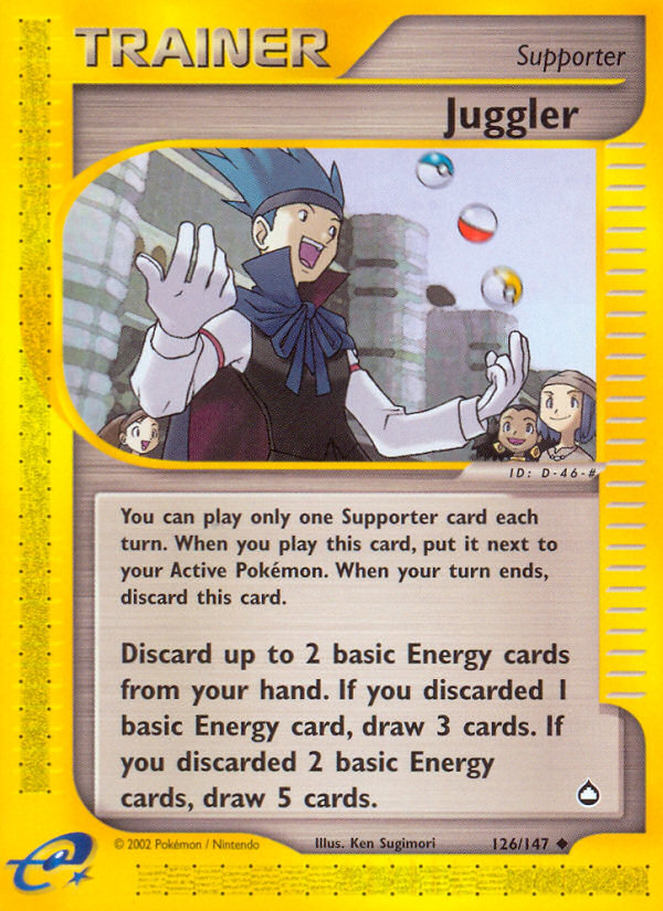 Juggler 126/147 — Pokémon Aquapolis