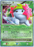 Shaymin LV.X 126/127 Pokémon Platinum (2009) English card — catalogue reference