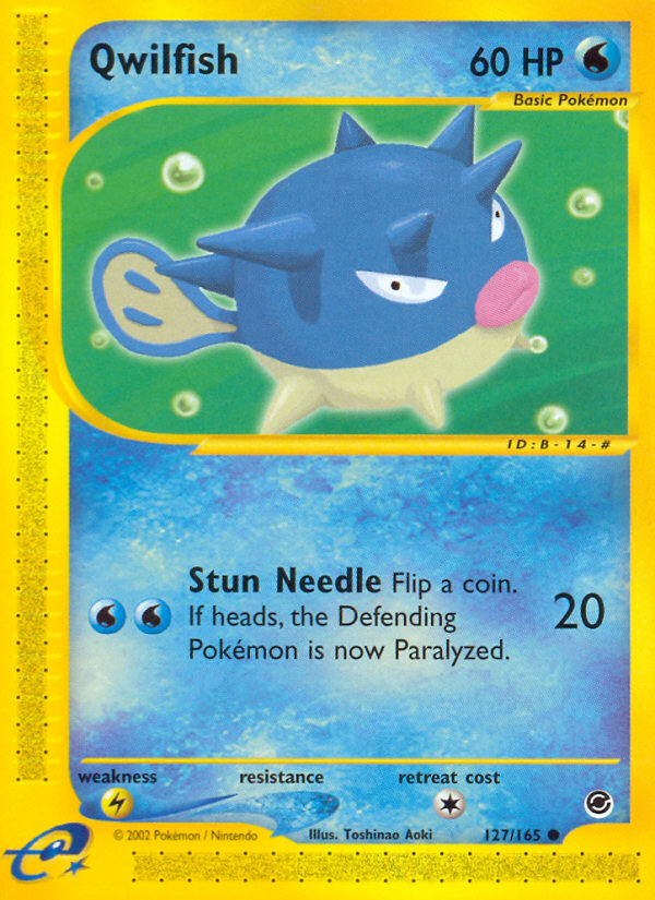 Qwilfish 127/165 — Pokémon Expedition Base Set