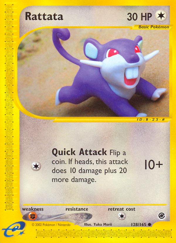 Rattata 128/165 — Pokémon Expedition Base Set