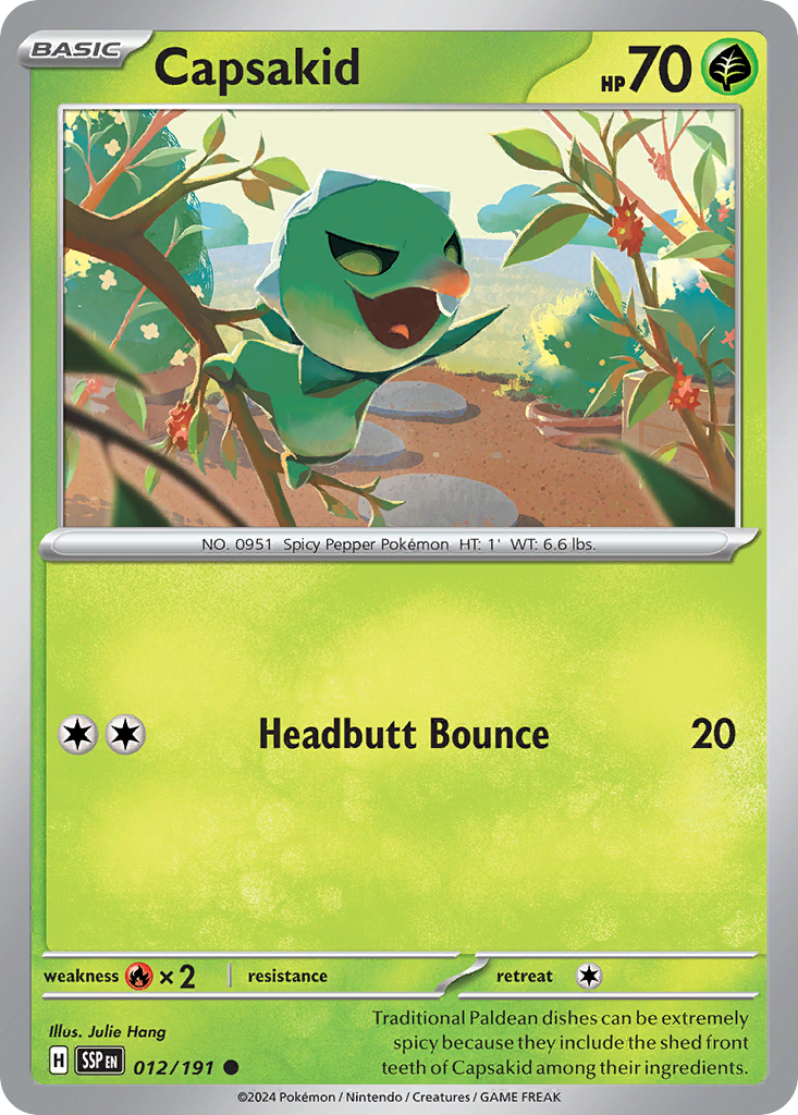Pokemon Capsakid Surging Sparks 012/191