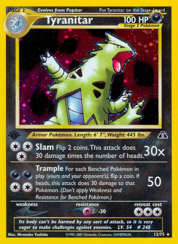 Tyranitar 12/75 — Pokémon Neo Discovery