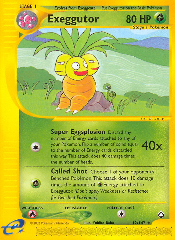 Exeggutor 12/147 — Pokémon Aquapolis