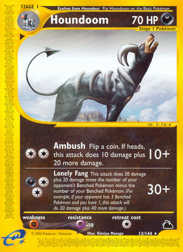 Houndoom 12/144 — Pokémon Skyridge