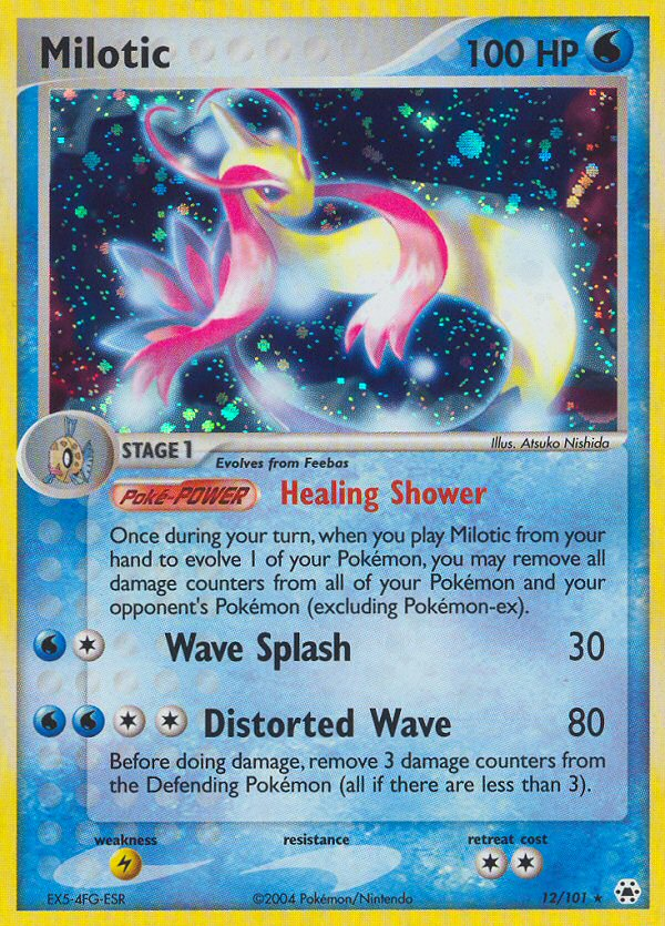 Milotic 12/101 Pokémon EX Hidden Legends 2004 Holo Rare card