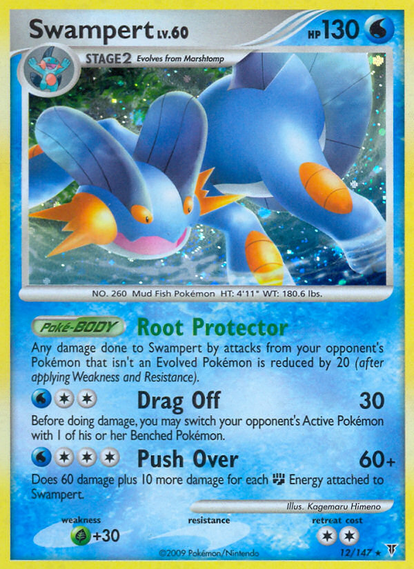 Swampert 12/147 Pokémon Supreme Victors (2009) English card — catalogue reference