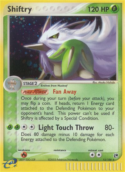 Shiftry 12/100 — Pokémon EX Sandstorm