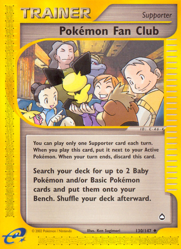 Pokémon Fan Club 130/147 — Pokémon Aquapolis