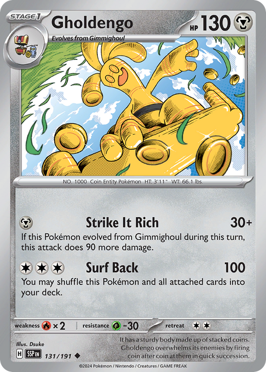 Pokemon Gholdengo Surging Sparks 131/191