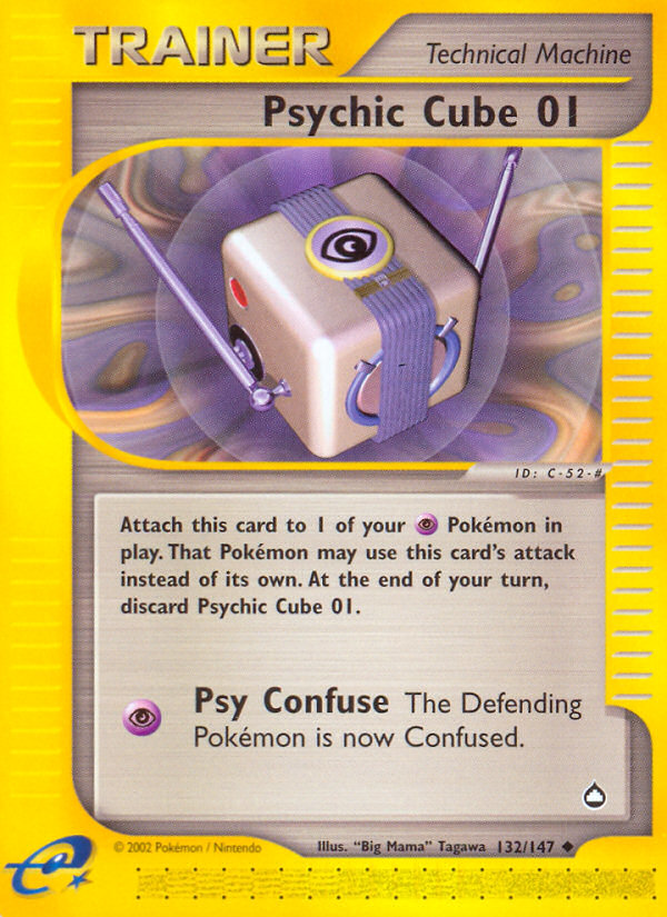 Psychic Cube 01 132/147 — Pokémon Aquapolis