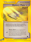 Mystery Plate α 133/144 — Pokémon Skyridge