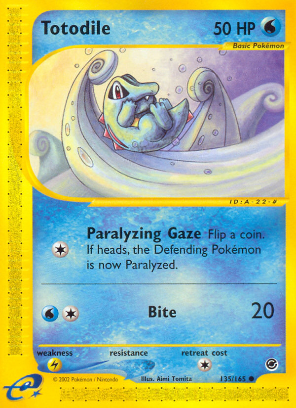 Totodile 135/165 — Pokémon Expedition Base Set
