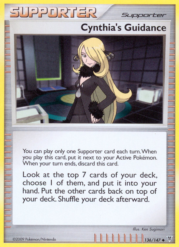 Cynthia's Guidance 136/147 Pokémon Supreme Victors (2009) English card — catalogue reference