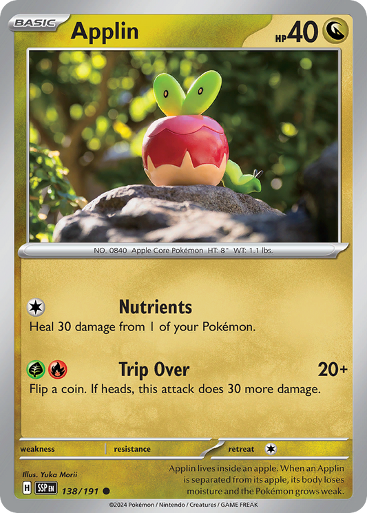 Pokemon Applin Surging Sparks 138/191