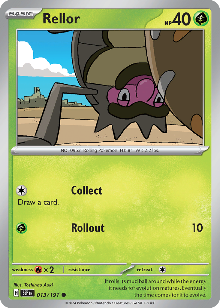 Pokemon Rellor Surging Sparks 013/191